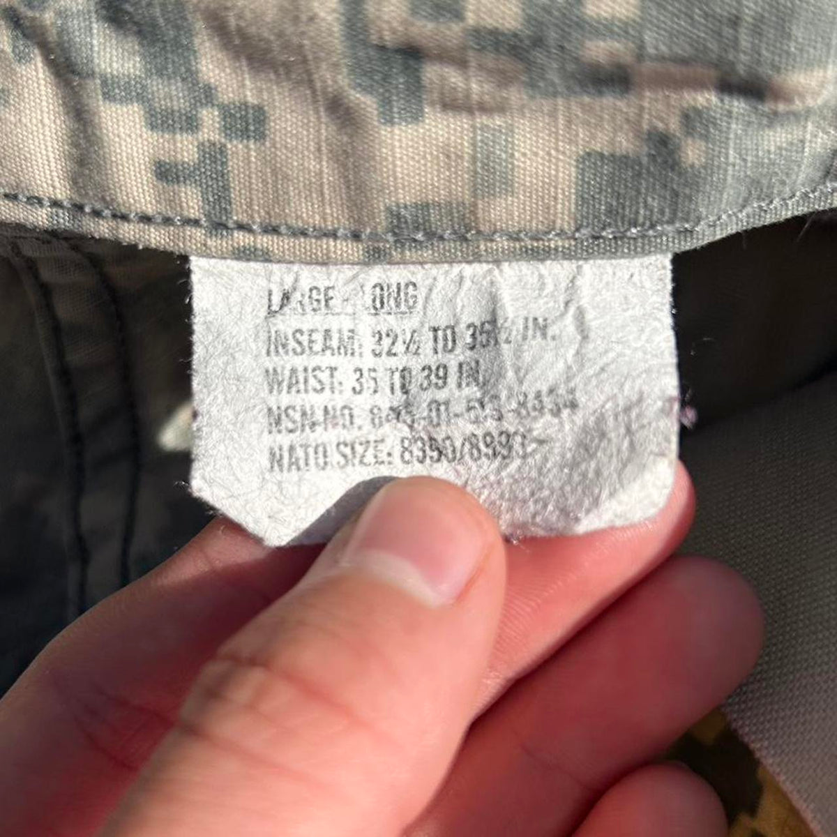 Vintage 90s Military Camo Double Knee Pants photo 3