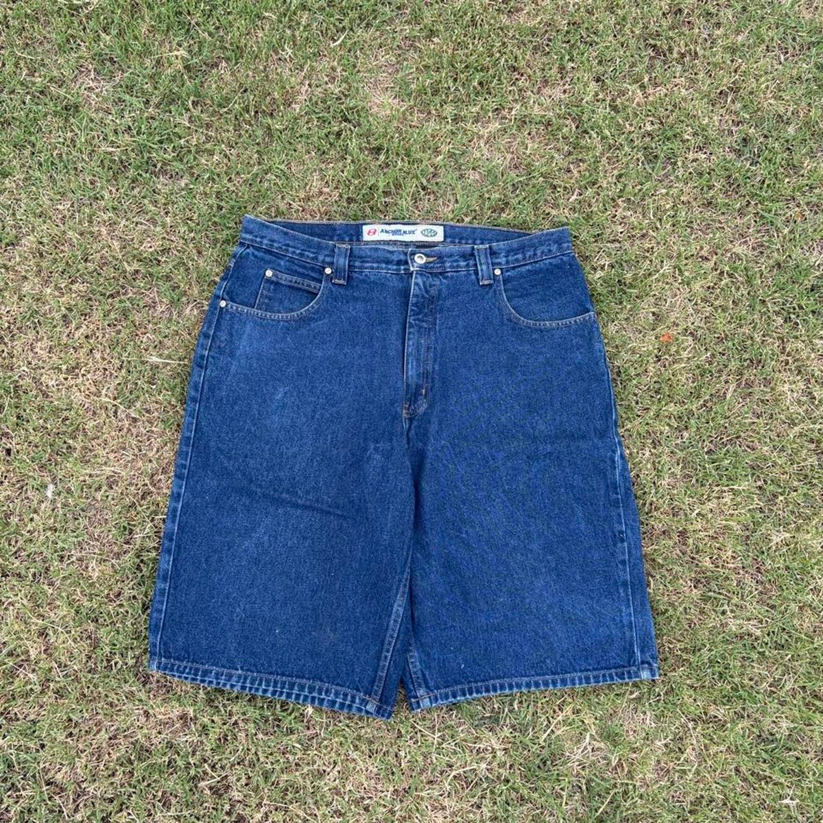 Vintage Y2K Anchor Blue Beyond Baggy Jeans, 36 Waist