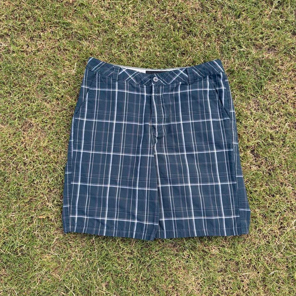 Vintage Y2K O'Neill Plaid Shorts, 34 Waist, view 2