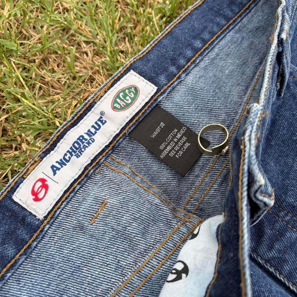 Vintage Y2K Anchor Blue Beyond Baggy Jeans, 36 Waist, view 3