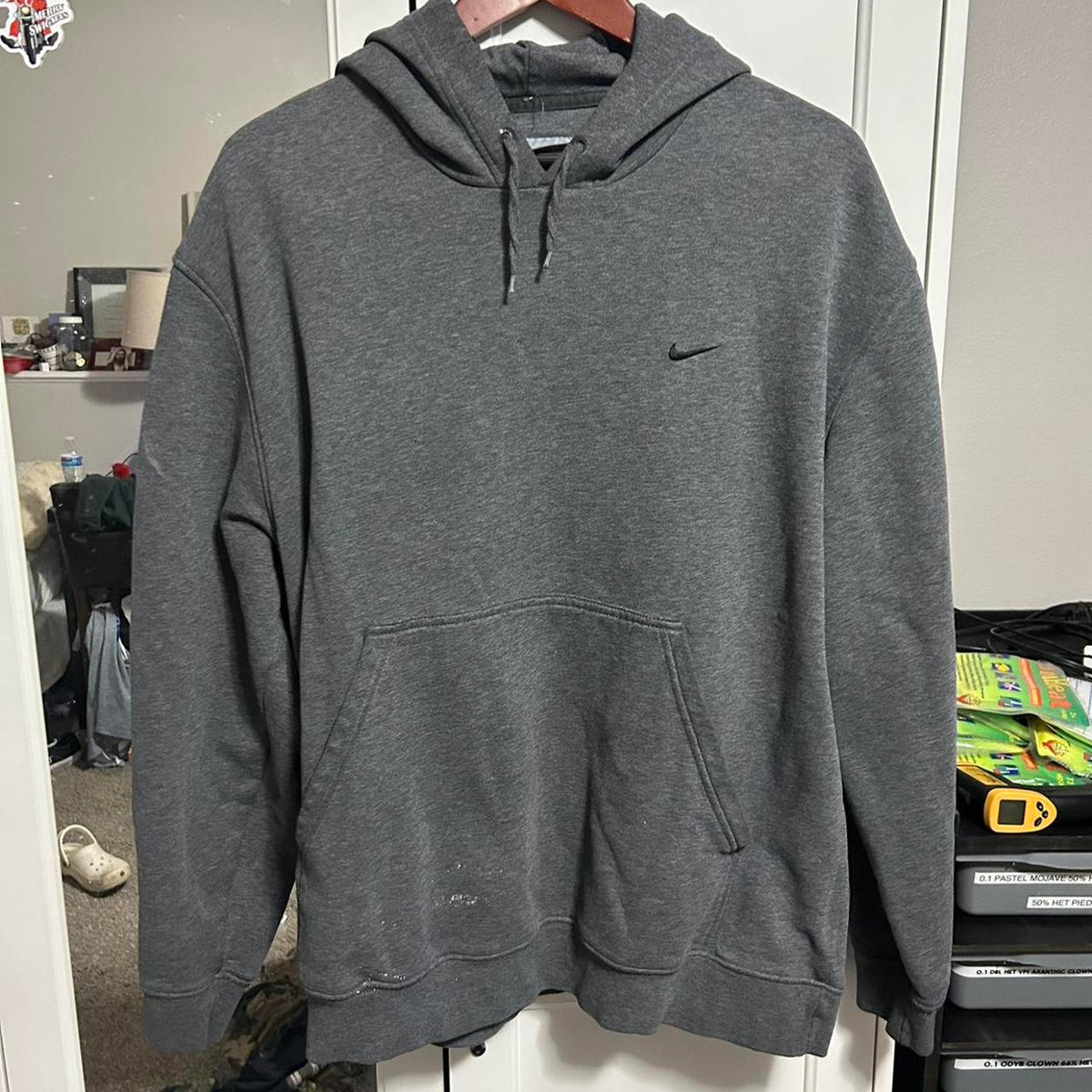Y2K Grey Tag Nike Essential Hoodie photo 1
