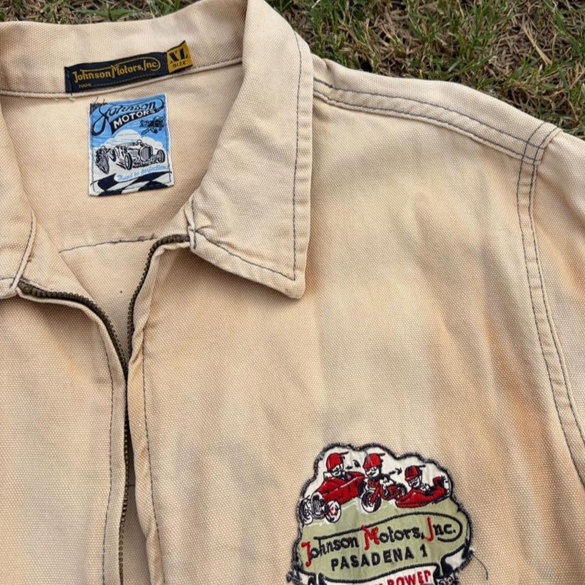 Vintage 90s Carhartt Faded Workwear Jacket, Size L, view 2