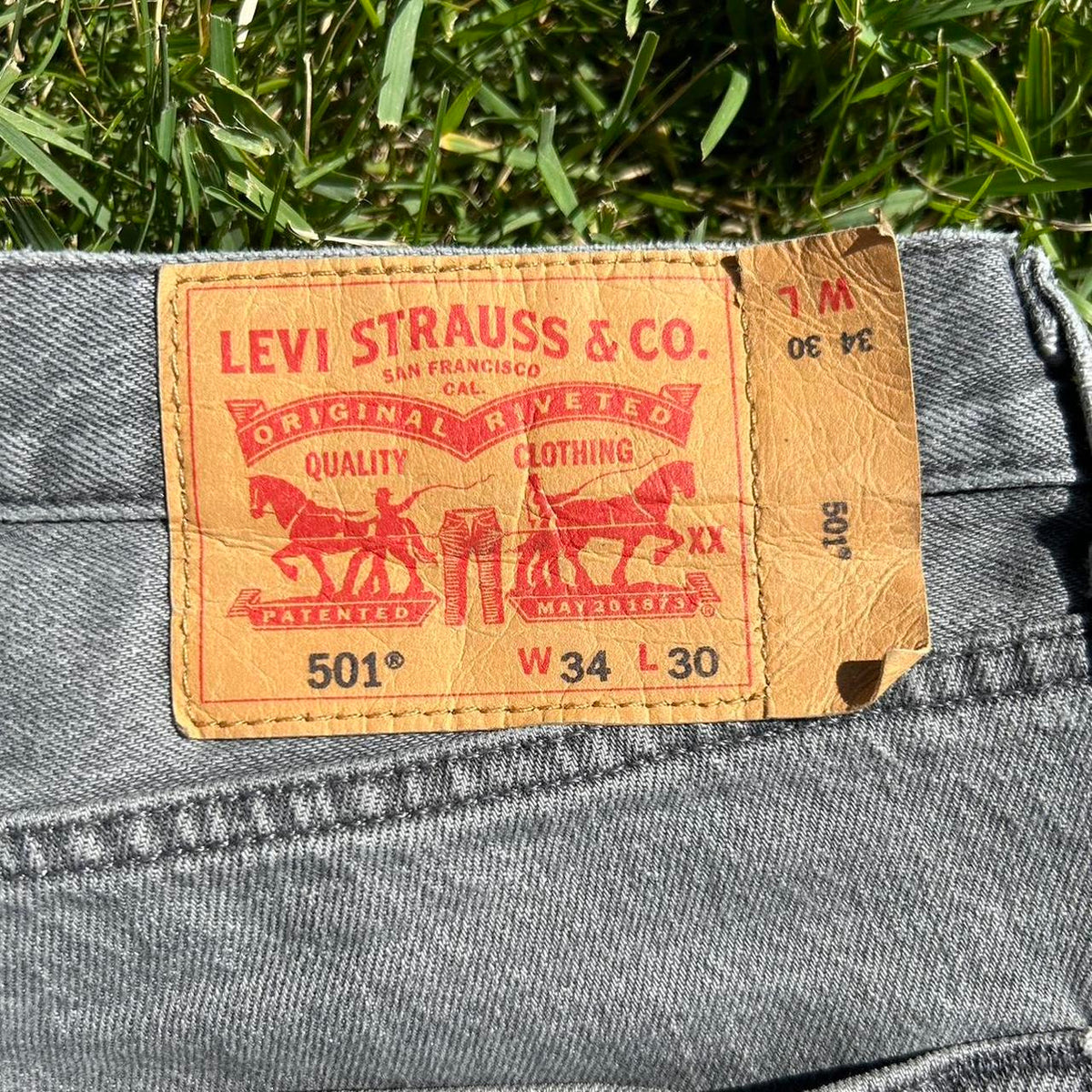 Women's Grey Levi's 501 Jeans photo 4