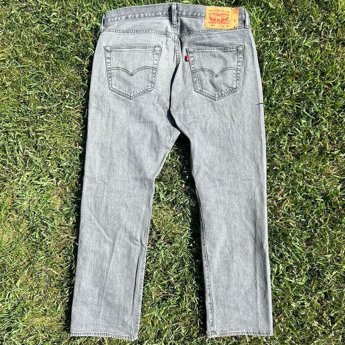 Women's Grey Levi's 501 Jeans photo 3