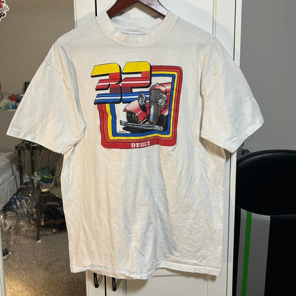Vintage 90s Single Stitch 32 Deuce Coupe Tee photo 1