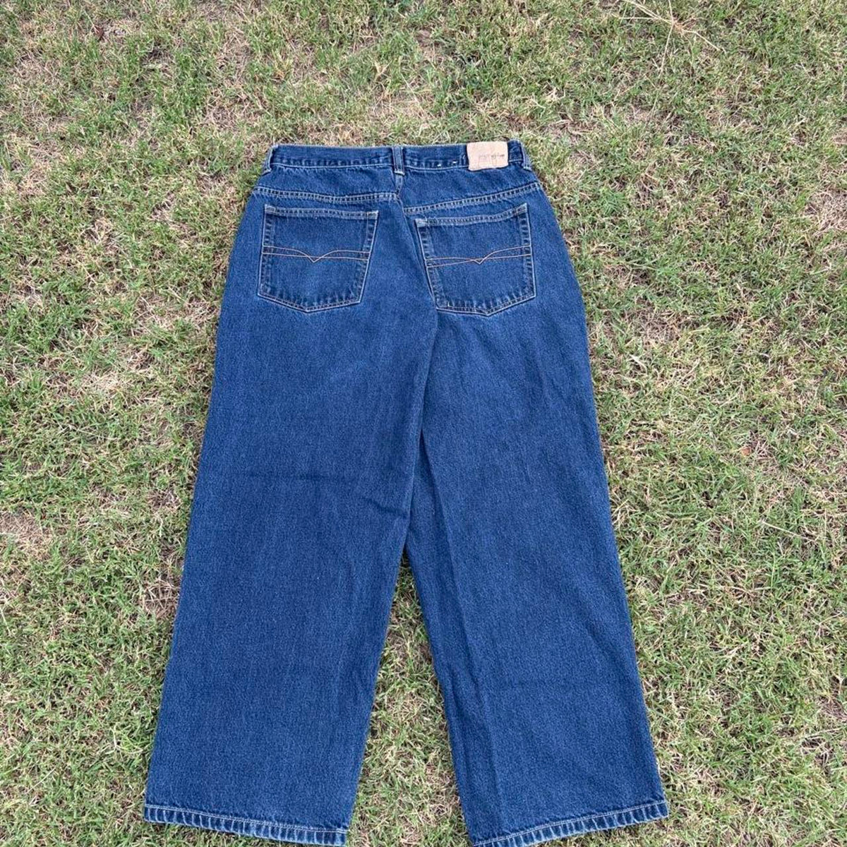 Vintage Y2K Anchor Blue Beyond Baggy Jeans, Dark Wash, 32x30, view 2