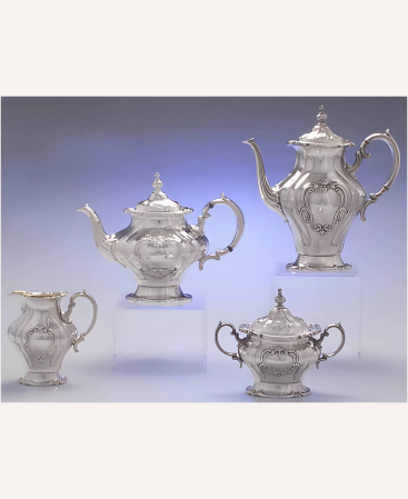 4-Piece Silverplate Tea Set Chantilly (