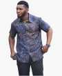 Effortless African Men's Short Sleeve Linen Shirt