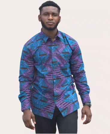 African Pattern Cotton Shirt