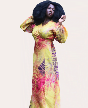 Silk African Bubu Dress