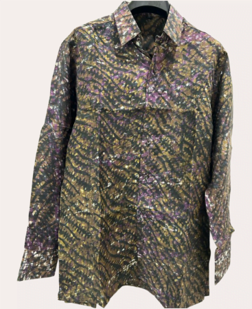 African Style Men's Silk Shirt